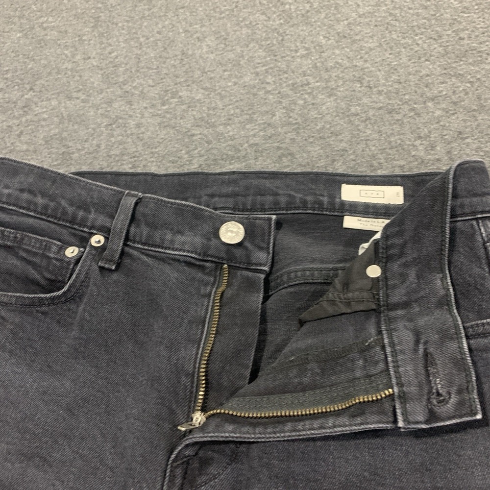 AYR The Getup Balloon Barrel Jeans Womens 27S Black Denim Pants Film Noir - Picture 7 of 13